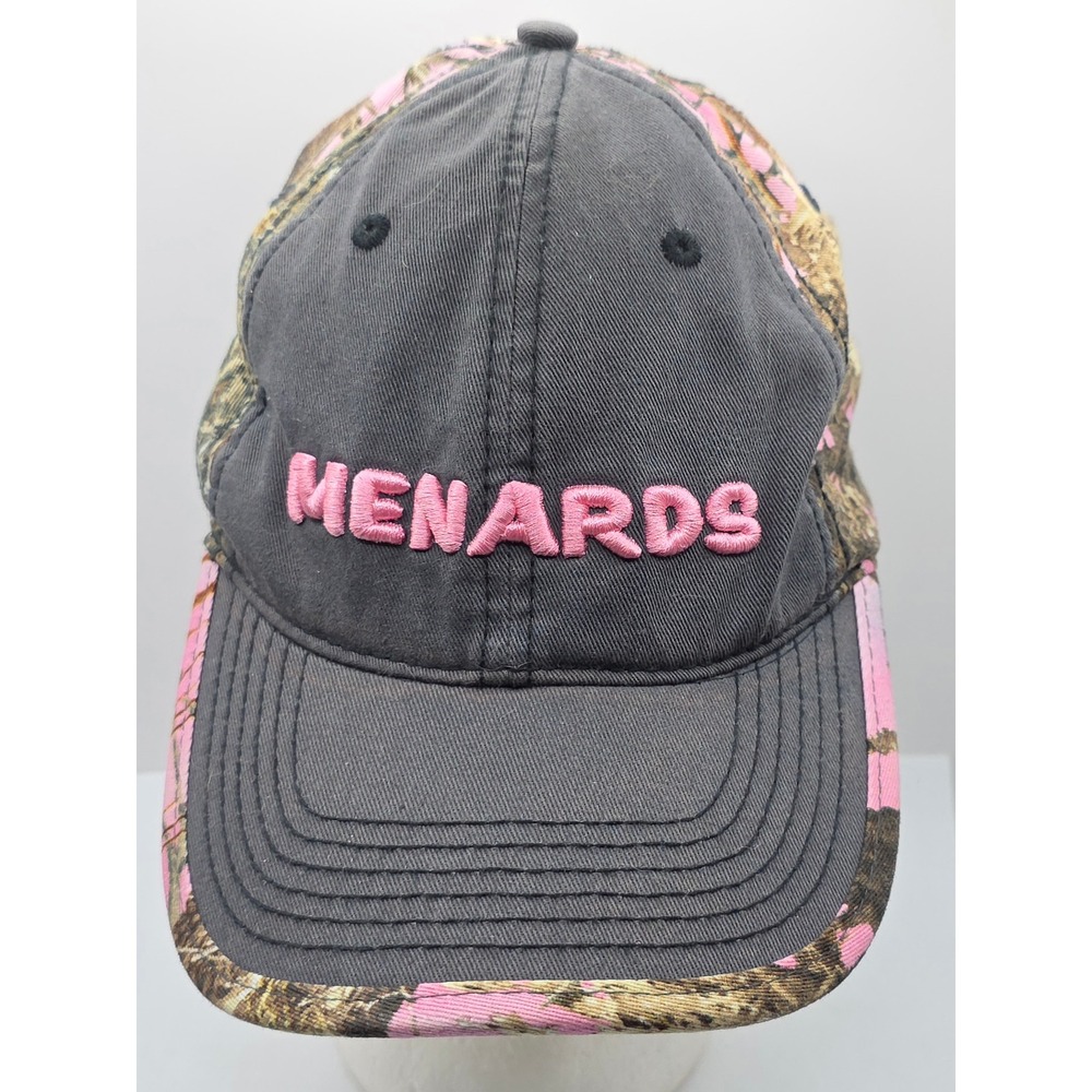 Menards Pink Camo Hat Cap Women's Logo Strapback Camouflage